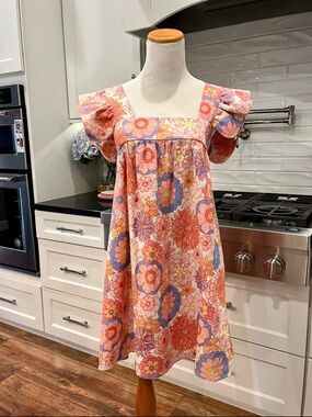 Tuckernuck Cameron Eubanks Wimberly Flutter Sleeve  Dress XXS
